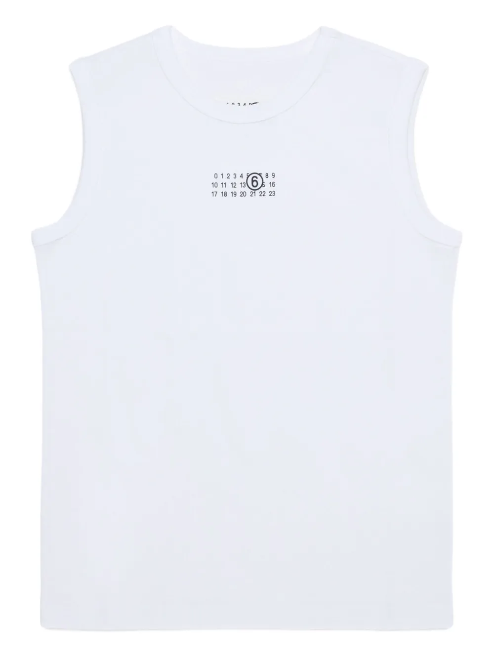 MM6 Maison Margiela Kids T-shirt smanicata - Bianco