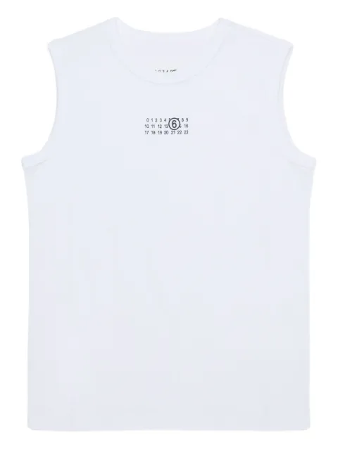 MM6 Maison Margiela Kids playera sin mangas con estampado gráfico
