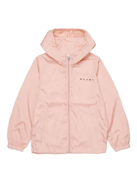 Marni Kids hooded zip-up jacket