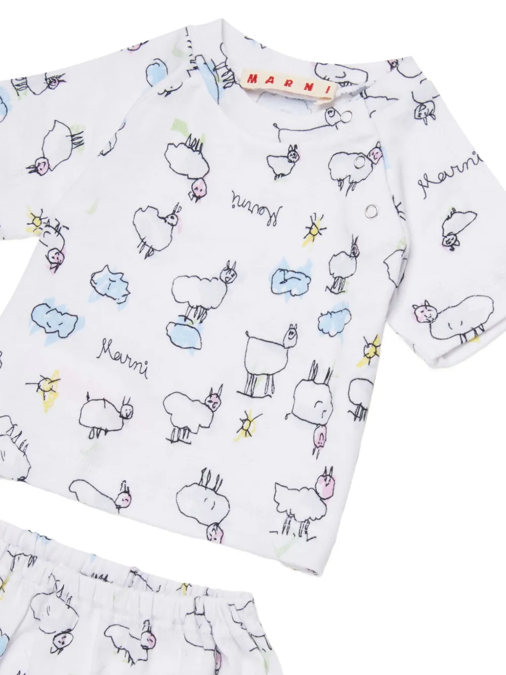 Marni Kids Shirt en shorts Wit