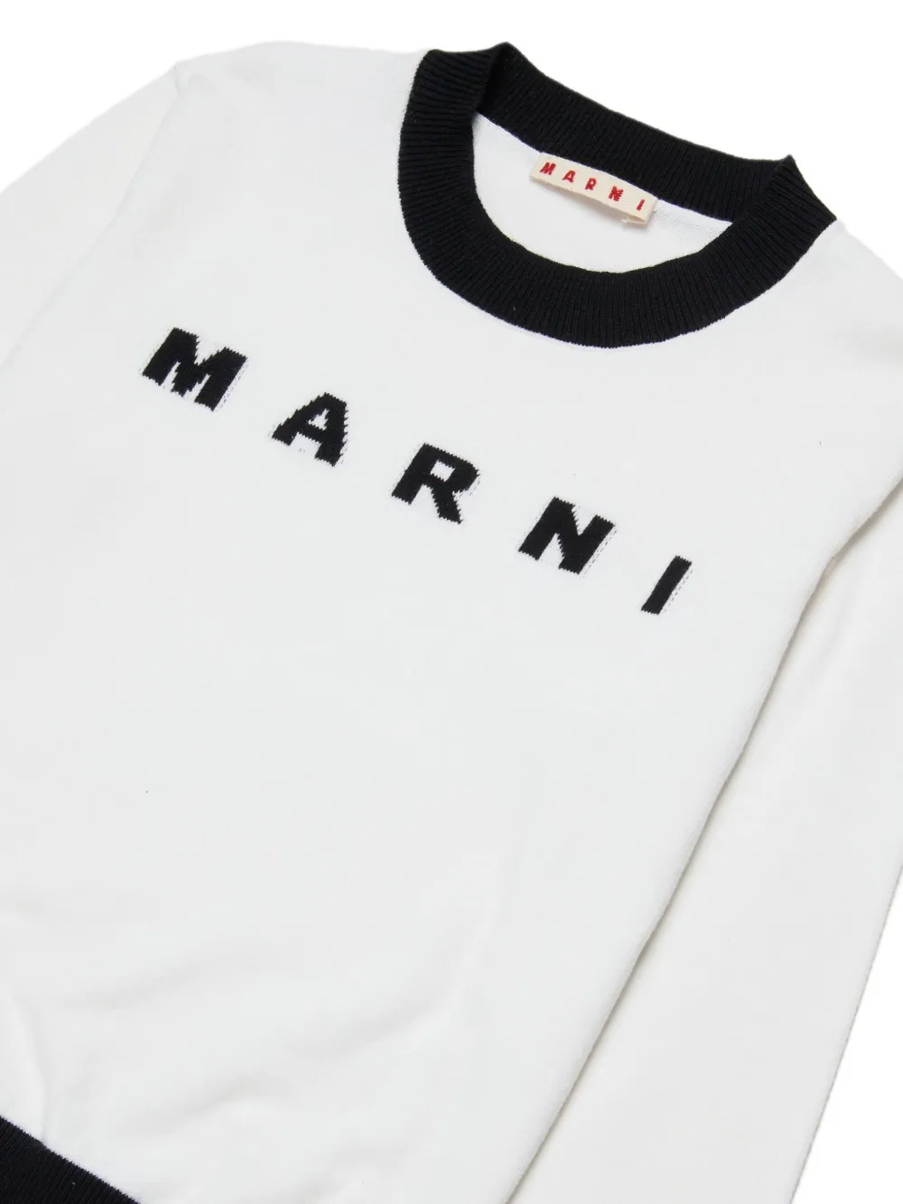 Marni Kids Sweater met logo Wit