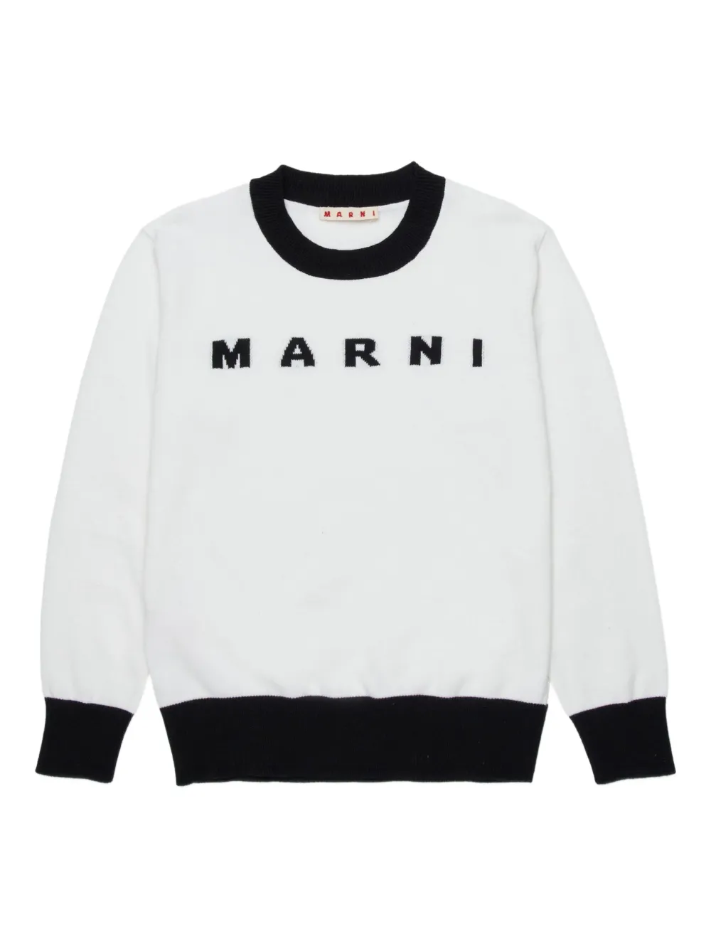 Marni Kids Maglione con logo - Bianco