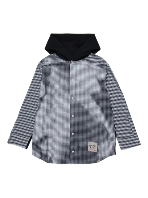 Nº21 Kids sudadera con motivo de cuadros gingham