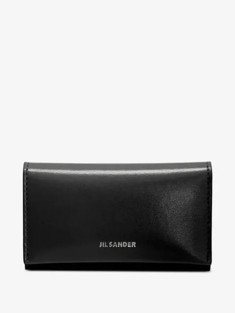 Jil Sander nøglepung i læder med prægning