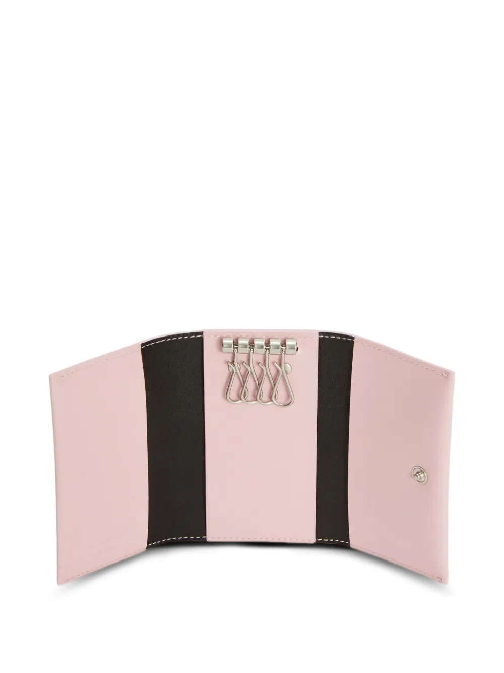  Jil Sander Embossed Key Rings Key Pouch - Pink 