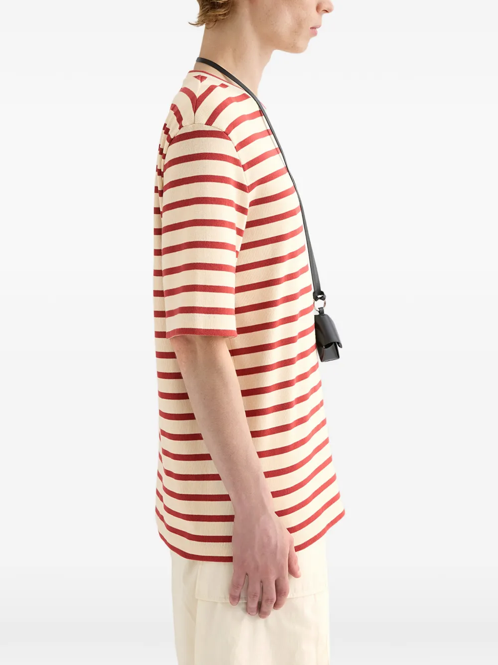 Jil Sander ストライプ Tシャツ | ニュートラル | FARFETCH JP