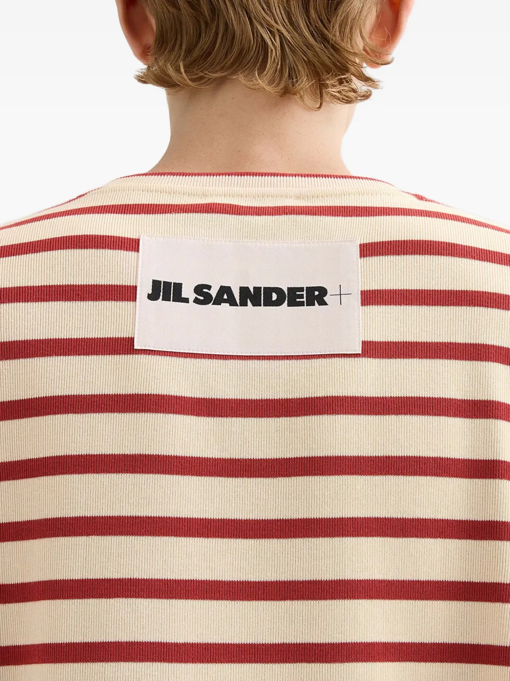 Jil Sander ストライプ Tシャツ | ニュートラル | FARFETCH JP