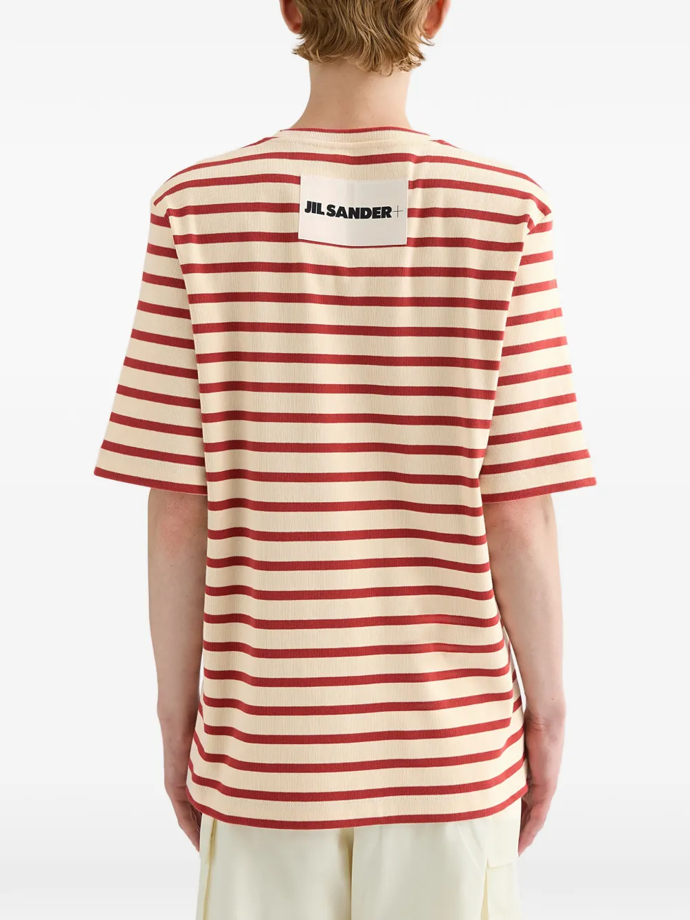 Jil Sander ストライプ Tシャツ | ニュートラル | FARFETCH JP