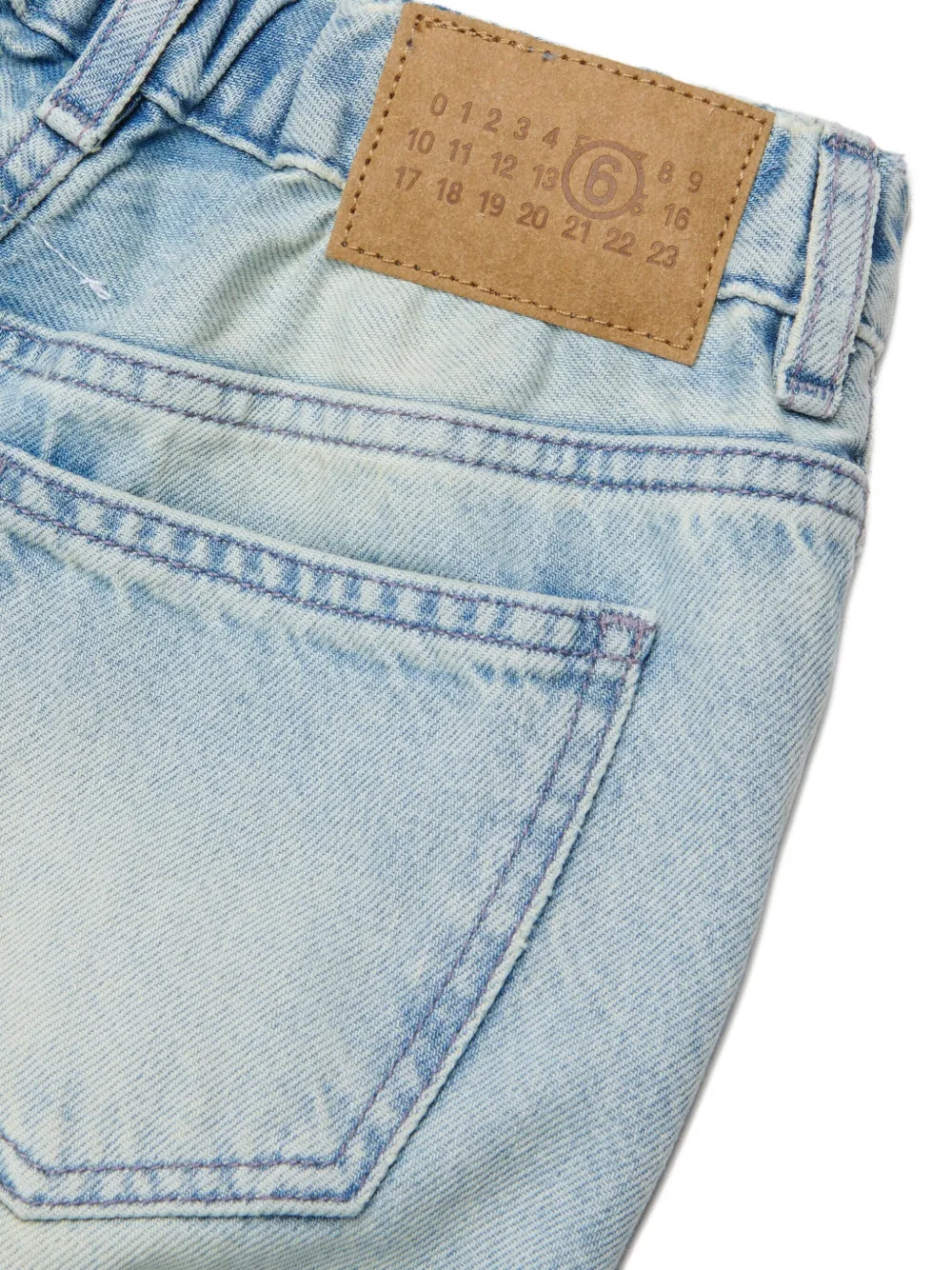 MM6 Maison Margiela Kids Jeans met 5 zakken Blauw
