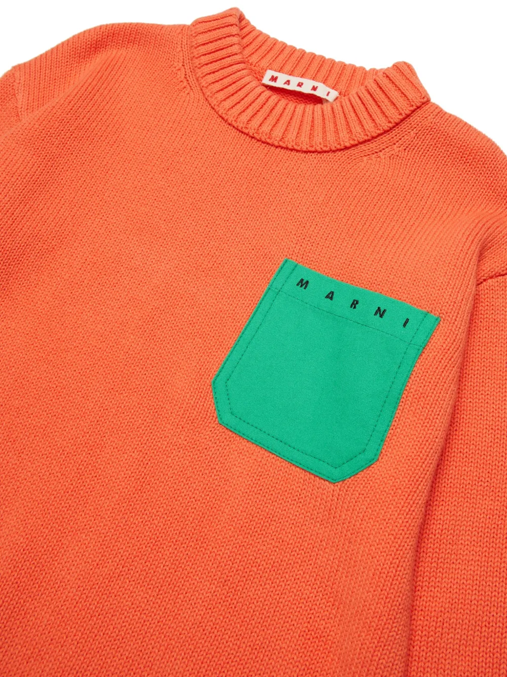 Marni Kids Trui met borstzak Oranje