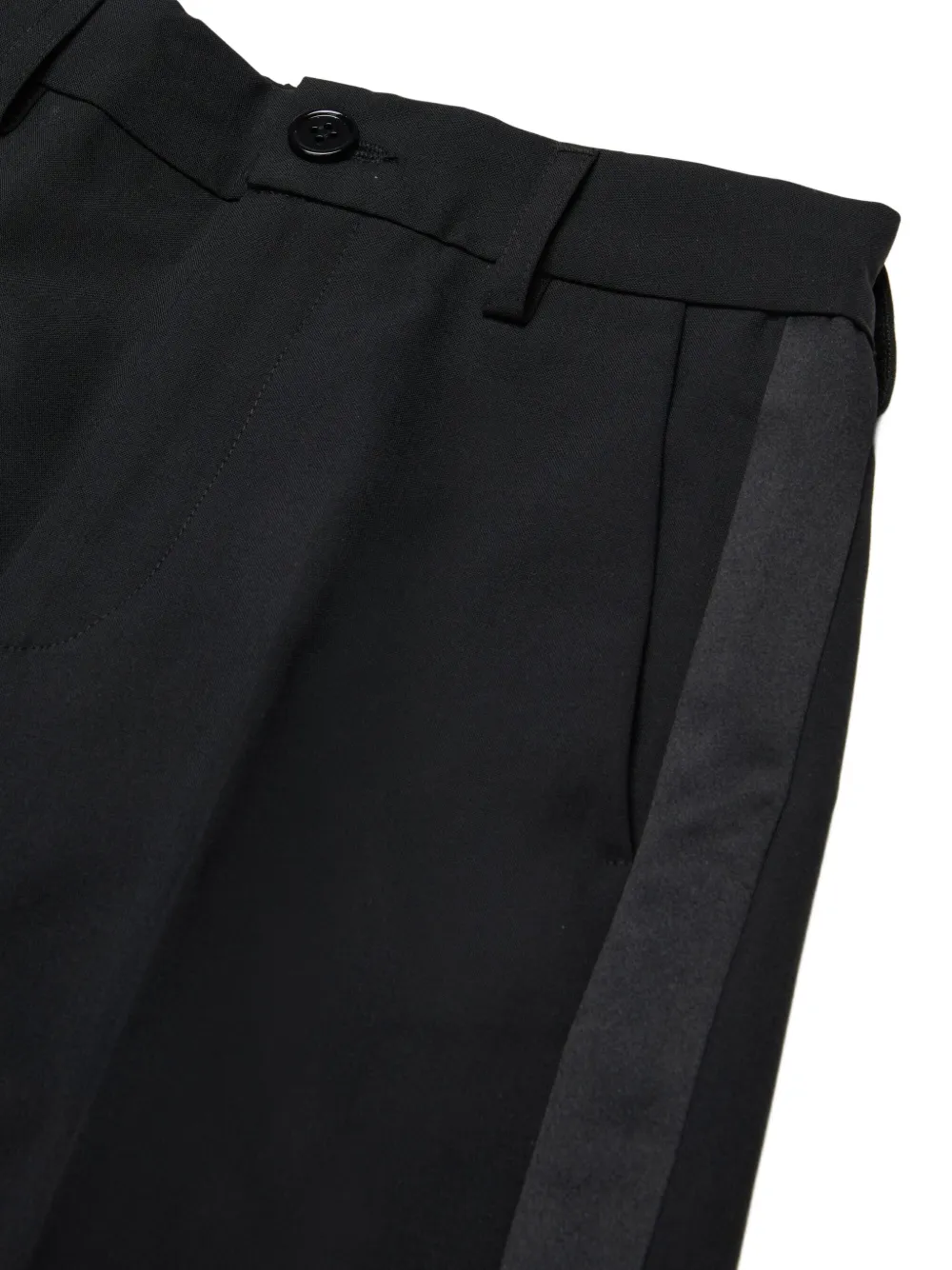 MM6 Maison Margiela Kids Broek met zijstreep Zwart