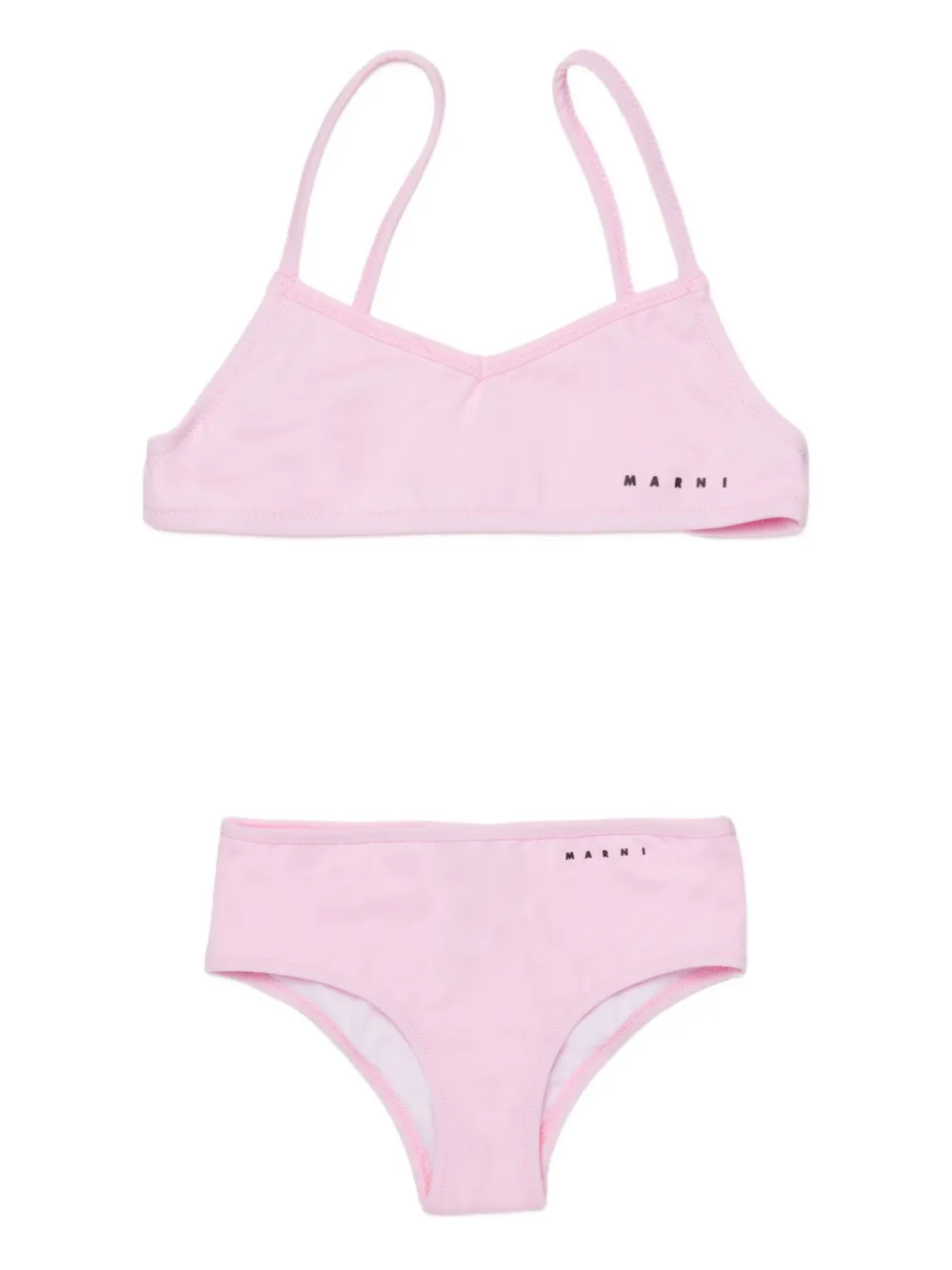 Marni Kids Bikini con logo - Rosa