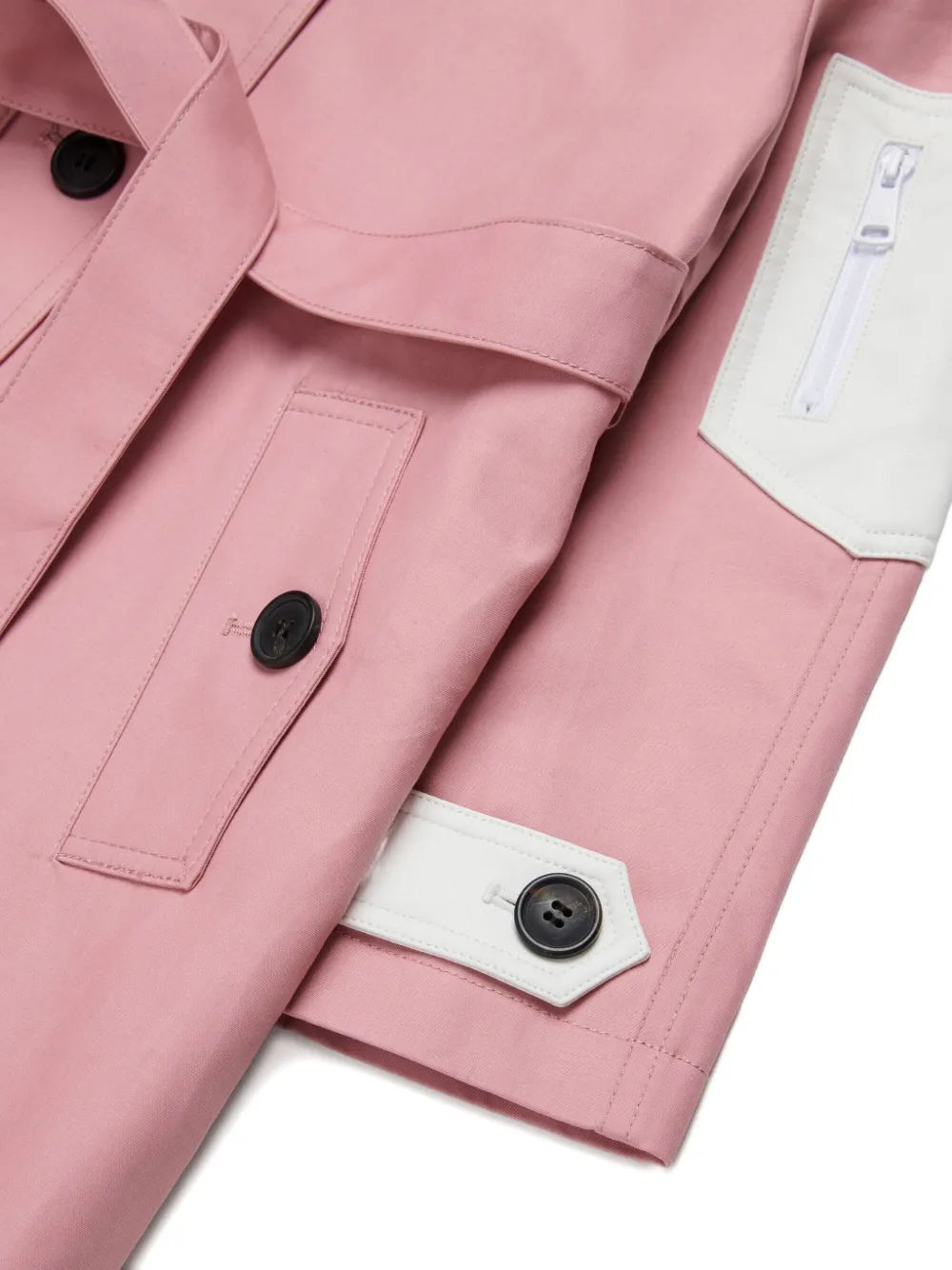 Nº21 Kids Button-up trenchcoat met ceintuur Roze
