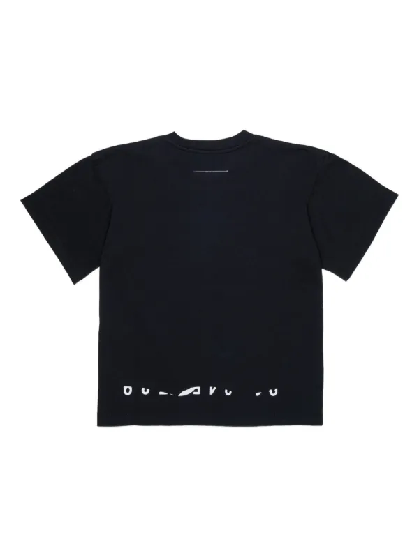 MM6 MAISON MARGIELA キッズ Tシャツ MM6 Maison Margiela Kids Graphic T-shirt | Black | FARFETCH