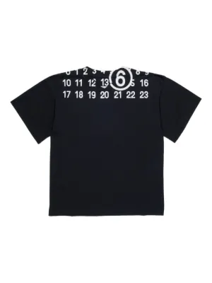 MM6 Maison Margiela Kids プリント Tシャツ | ブラック | FARFETCH JP