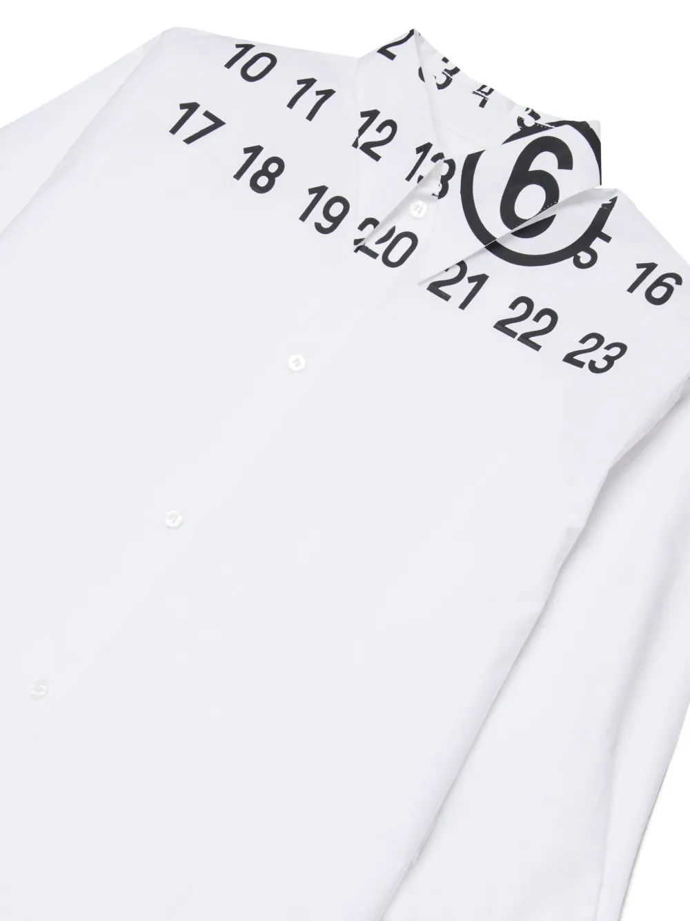 MM6 Maison Margiela Kids Jurk met print Wit