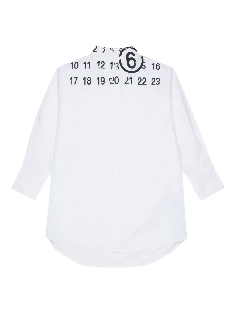 MM6 Maison Margiela Kids printed dress - White