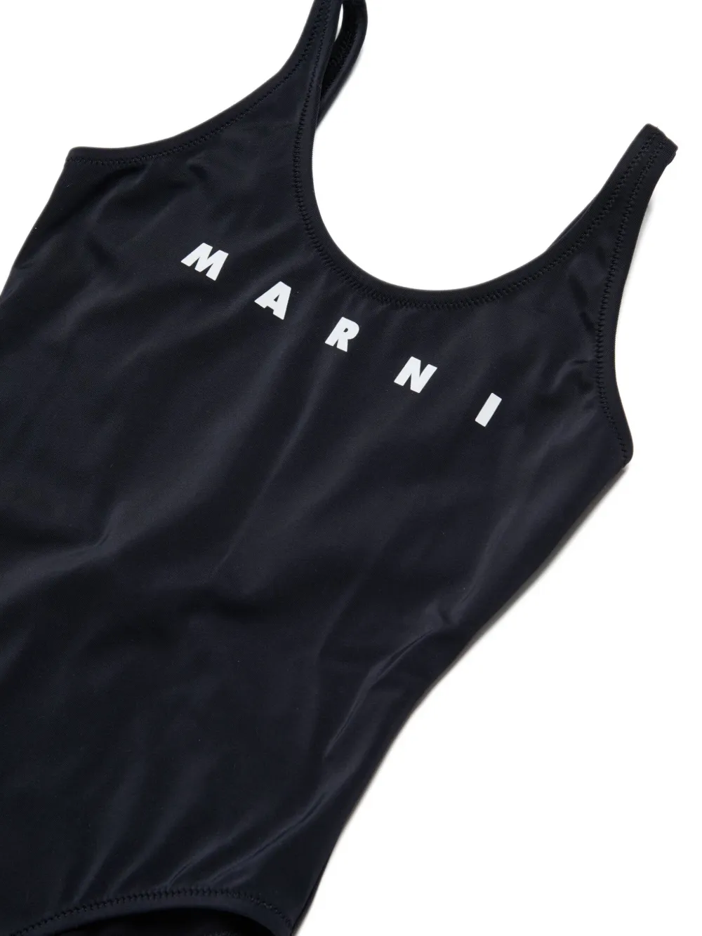  Marni Kids Logo-print Swimsuit - Black 