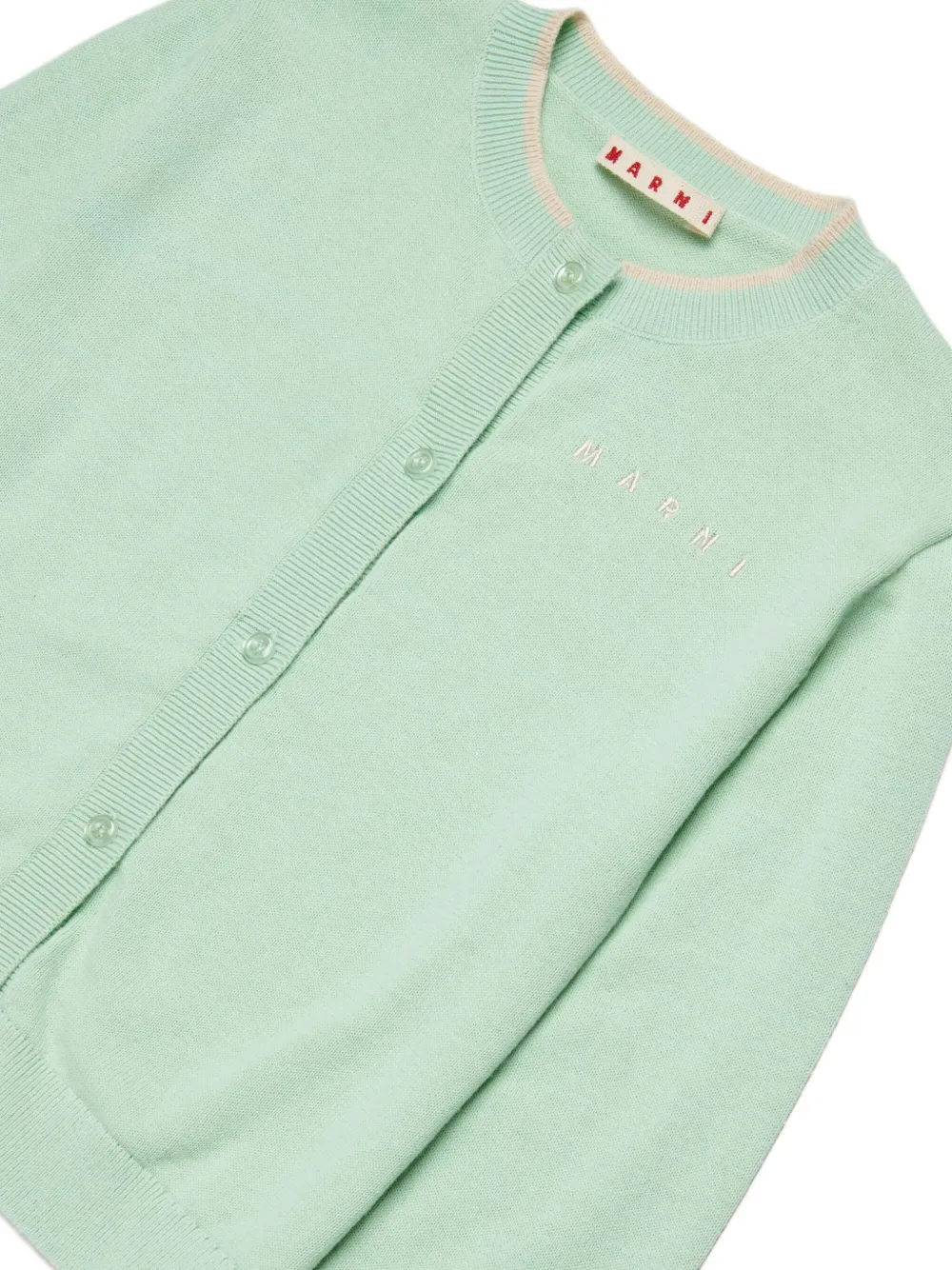Marni Kids Vest met logodetail Groen