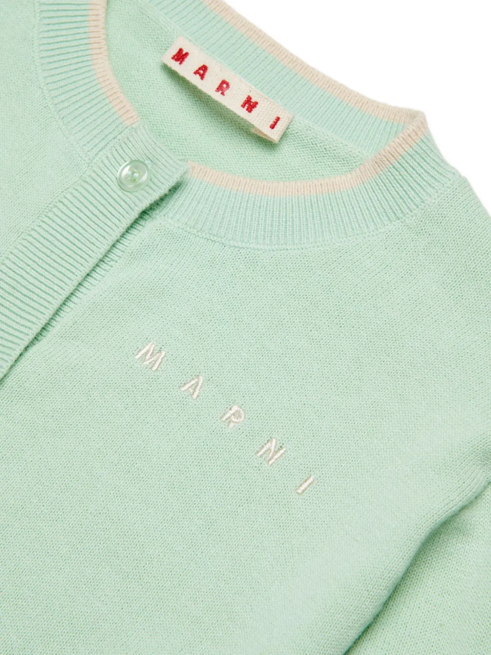 Marni Kids Vest met logodetail Groen