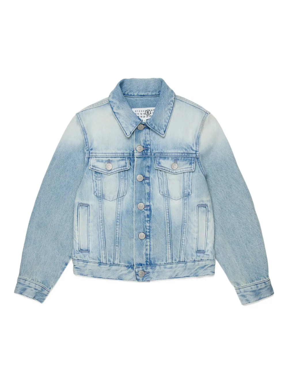 MM6 Maison Margiela Kids buttoned denim jacket - Blu