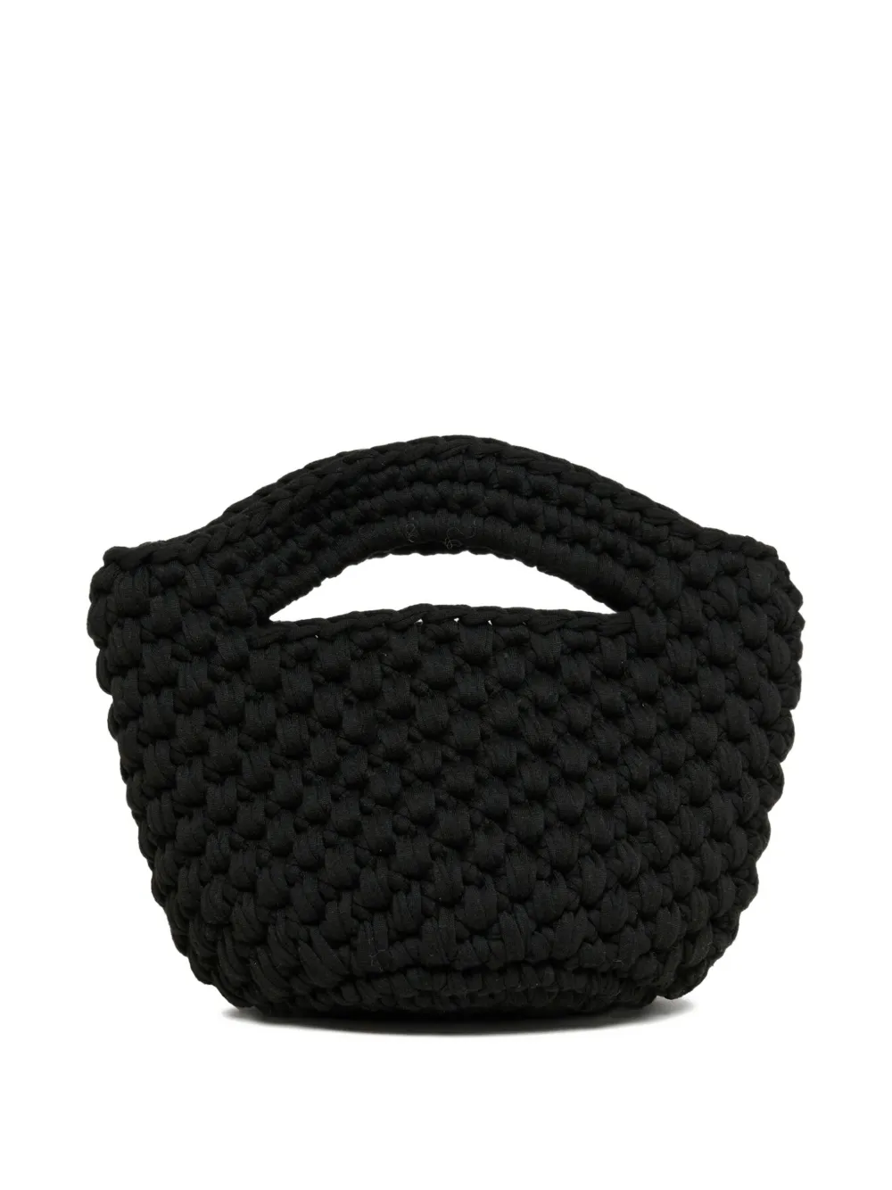  Nº21 Kids Crochet Tote Bag - Black 