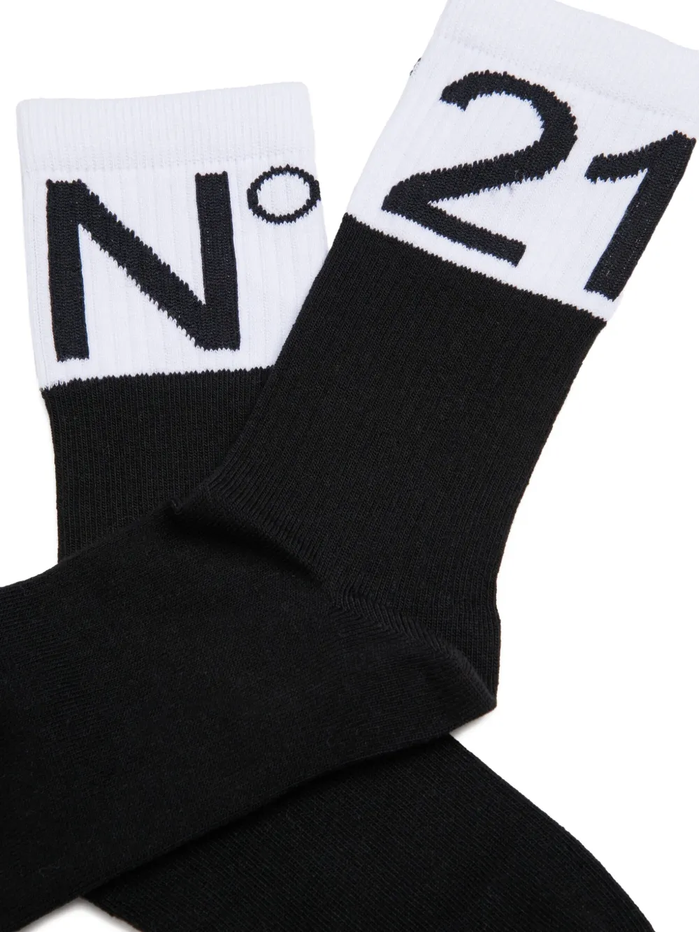 Nº21 Kids Sokken met logodetail Zwart