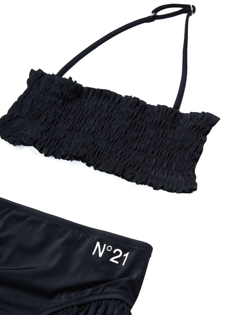  Nº21 Kids Ruffled Bikini - Black 