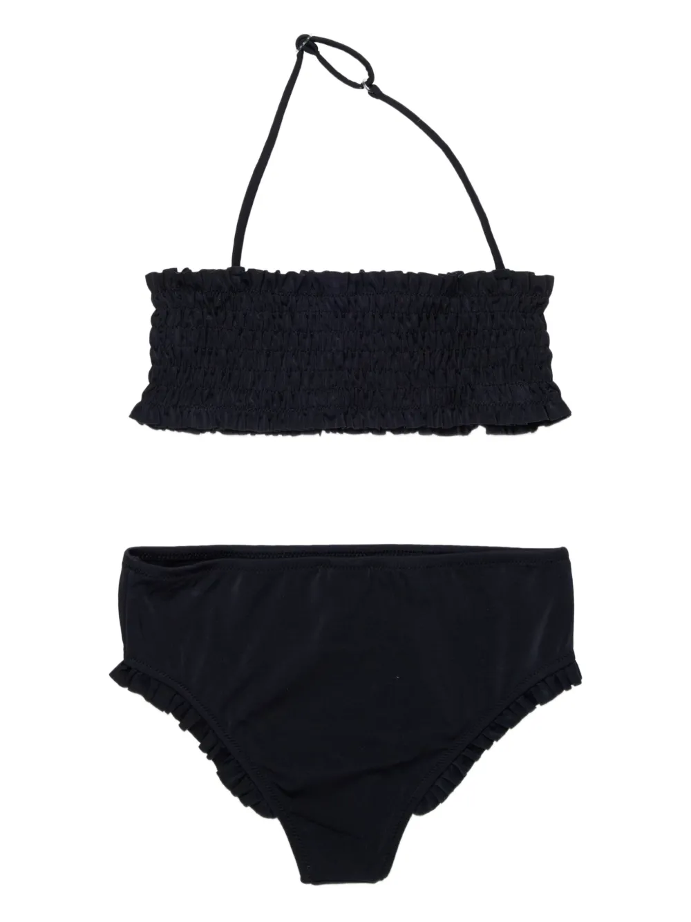 Nº21 Kids Bikini met ruches - Zwart