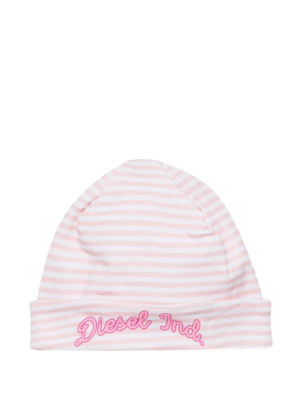 Diesel Kids striped cap - White