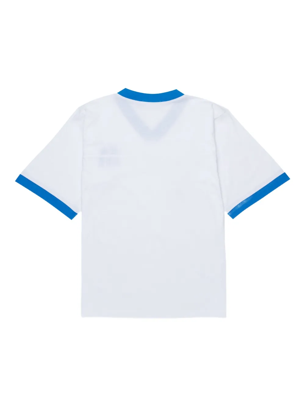 Marni Kids T-shirt met V-hals en logo Wit