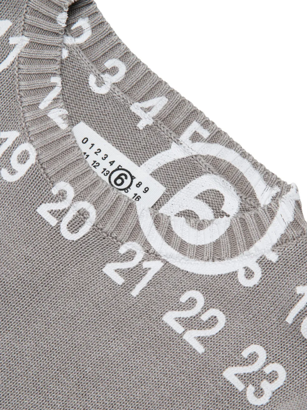 MM6 Maison Margiela Kids Trui met nummerprint Grijs