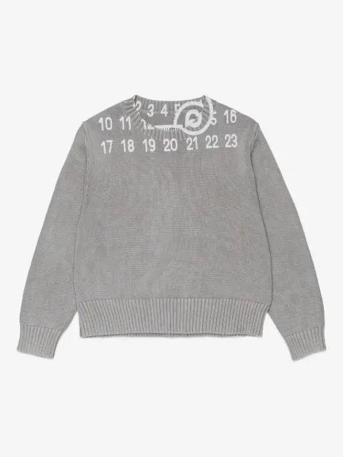 MM6 Maison Margiela Kids suéter con números estampados