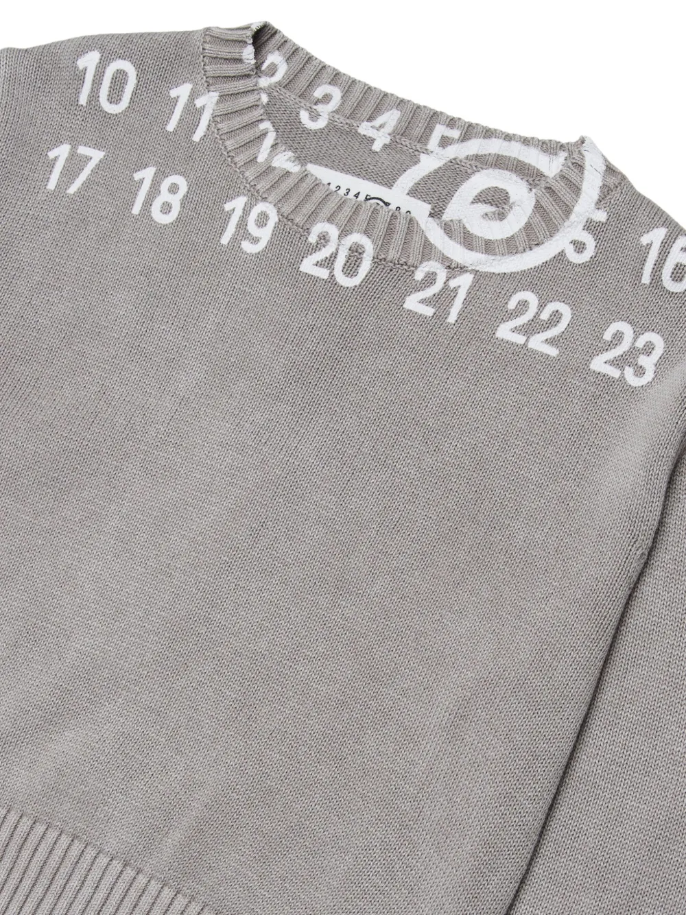 MM6 Maison Margiela Kids Trui met nummerprint Grijs