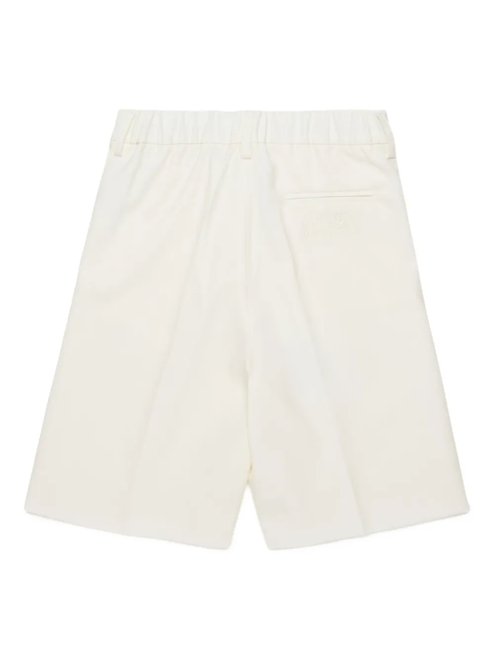 Mm6 Maison Margiela Kids Side-panel Smart Shorts - Neutrals 