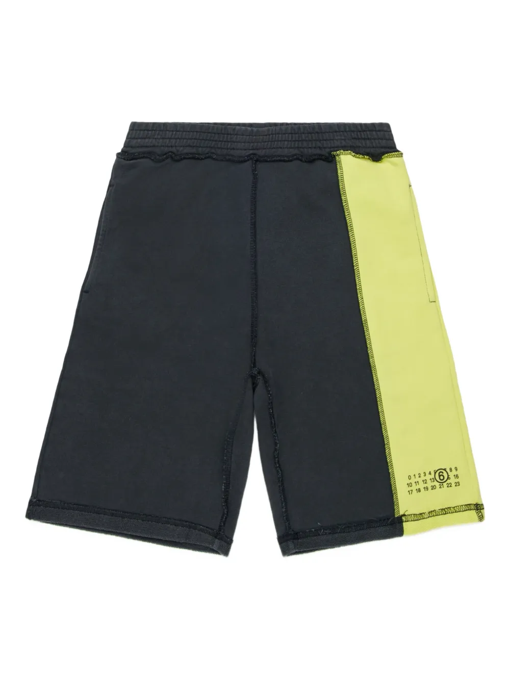 MM6 Maison Margiela Kids Shorts con inserti - Grigio