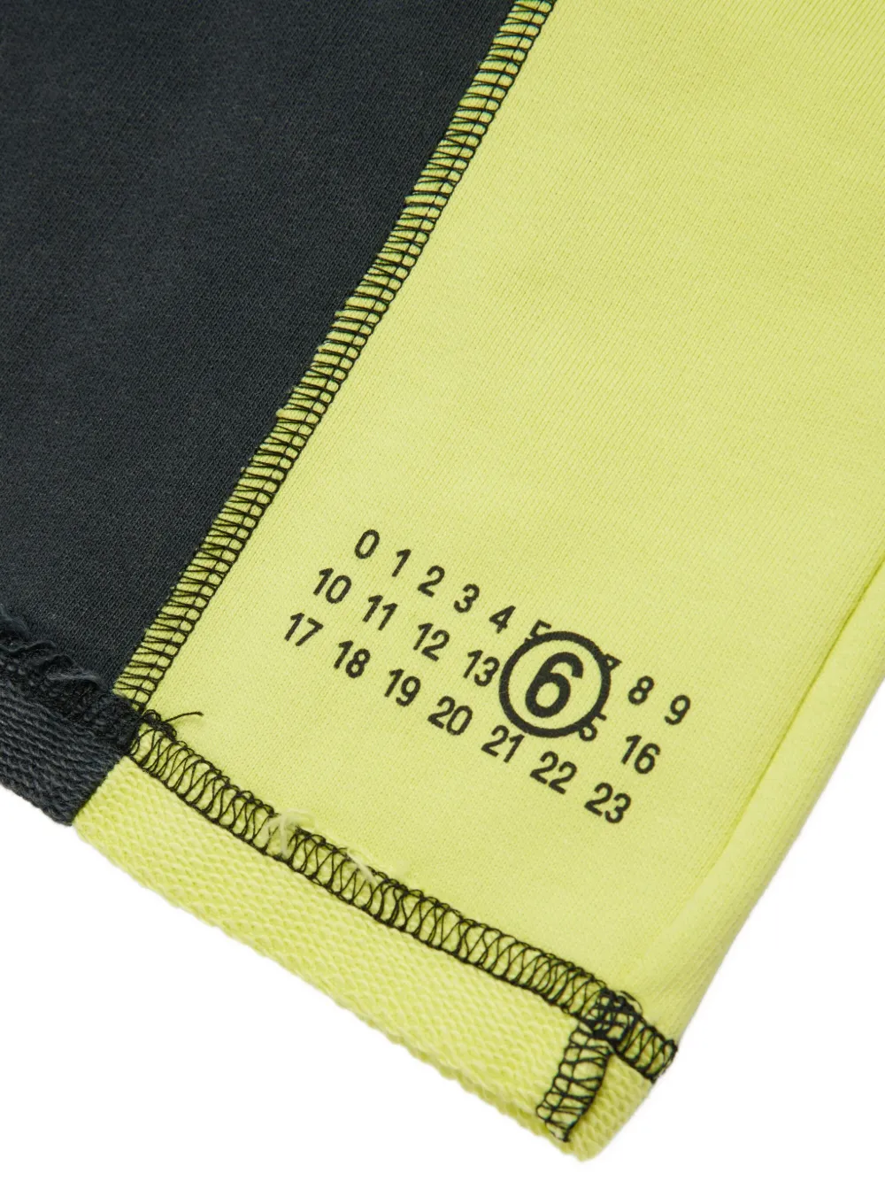MM6 Maison Margiela Kids Shorts met vlakken Grijs