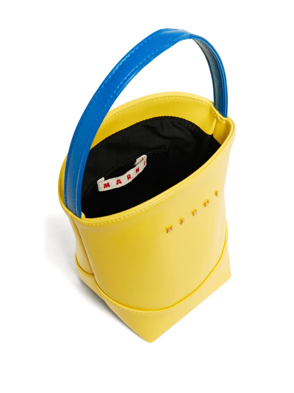 Marni Kids Flower Basket schoudertas met handvat Geel