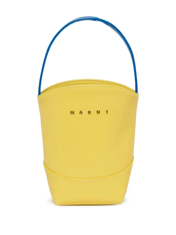 Marni Kids フローラル バスケットハンドル ショルダーバッグ