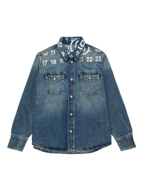 MM6 Maison Margiela Kids camisa con estampado gráfico