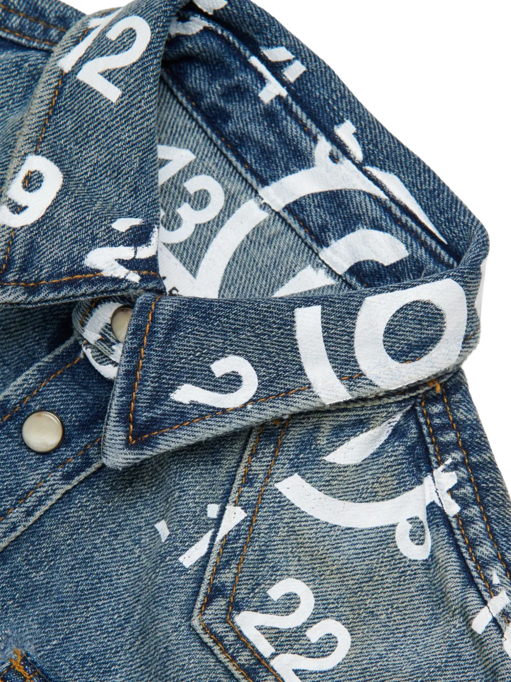 MM6 Maison Margiela Kids Shirt met print Blauw