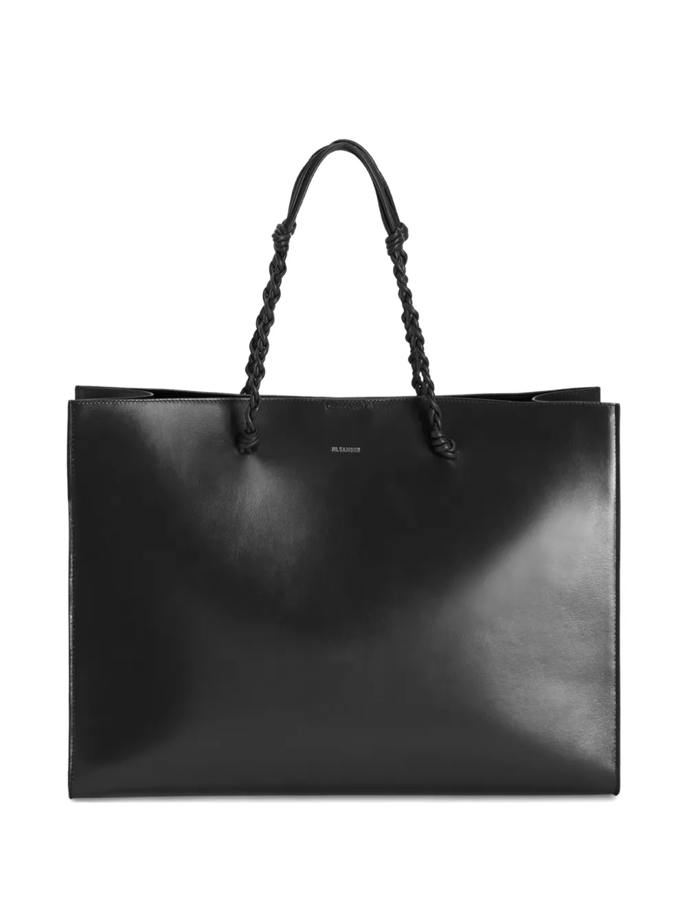 Jil Sander Borsa tote Tangle con logo goffrato - Nero