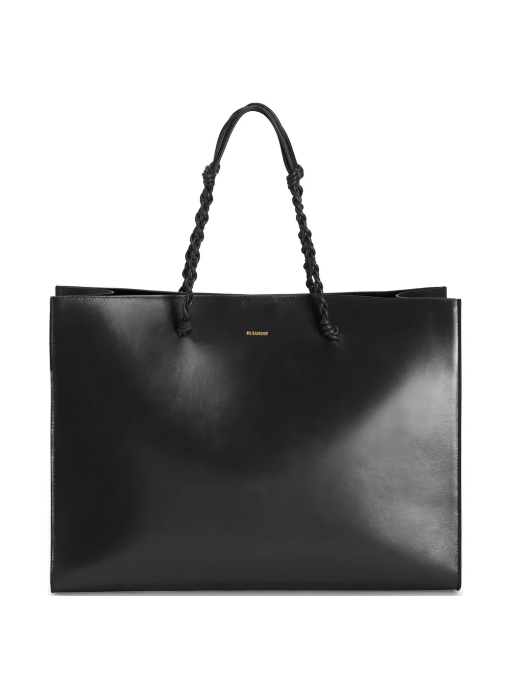 Jil Sander Borsa tote Tangle con logo goffrato - Nero