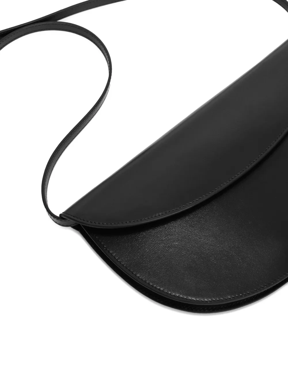 Jil Sander Crossbodytas met logodetail Zwart