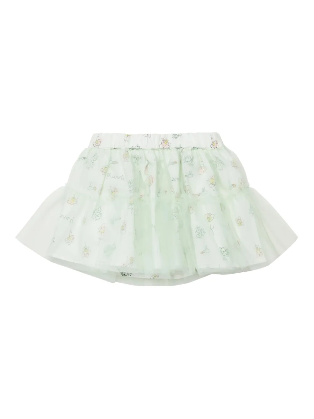 Marni Kids Gonna a fiori - Bianco