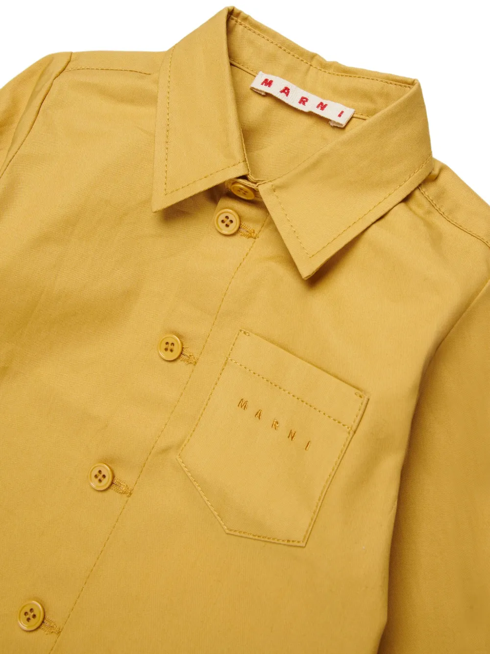 Marni Kids Pocket Buttoned Shirt - Yellow 