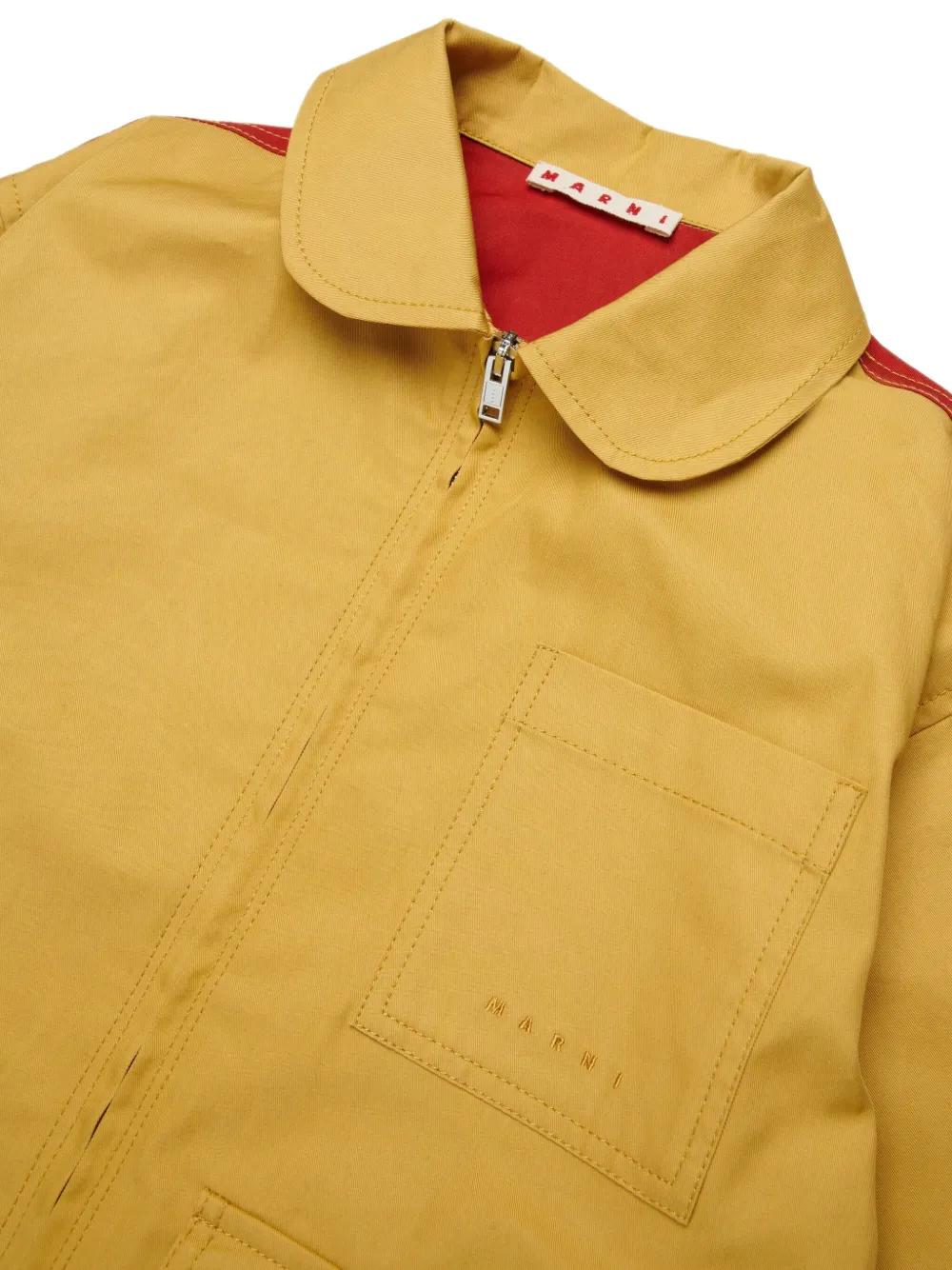  Marni Kids Pocket Zipped Bomber Jacket - Yellow 