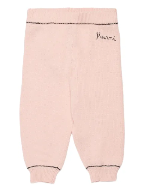 Marni Kids pantalon à logo brodé