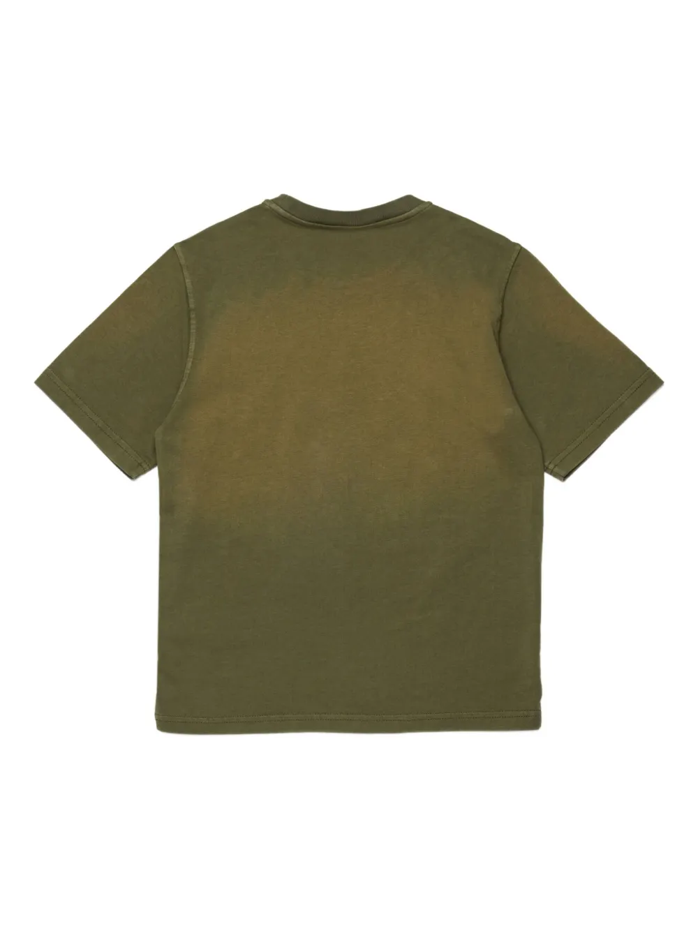 Diesel Kids T-shirt met ronde hals Groen