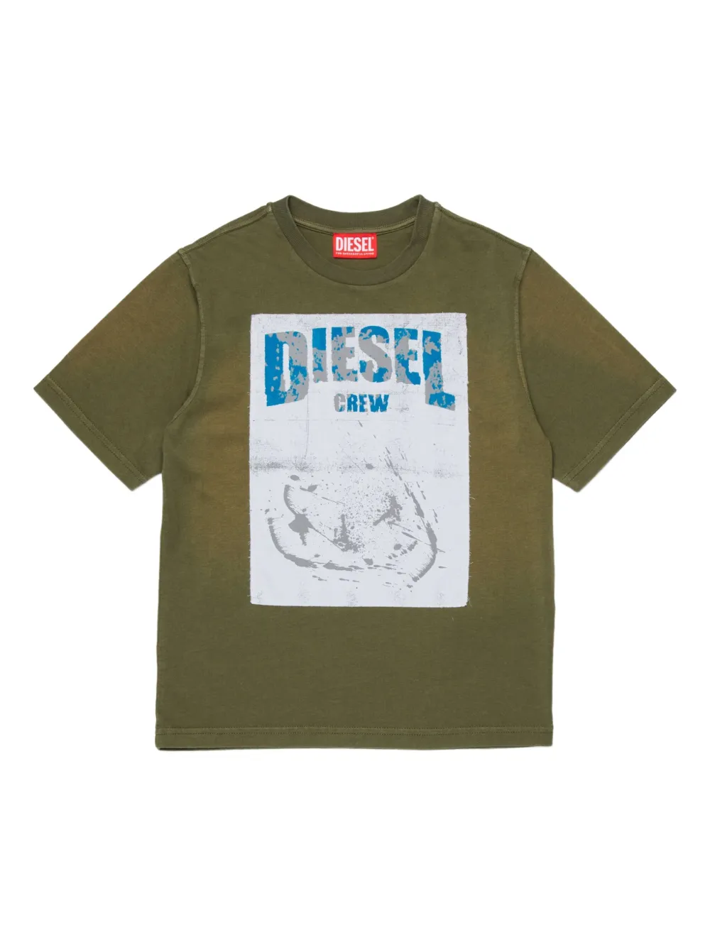 Diesel Kids T-shirt girocollo con grafica - Verde